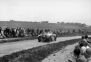 1929 Mercedes Benz driven by Earl Howe on 1930 Brighton rally acceleration trial Artist: Unknown.