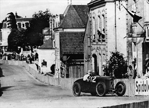 1923 French Grand Prix, Henry Segrave in Sunbeam Artist: Unknown.