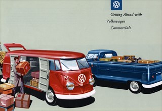 1960 Volkswagen commercial vehicle brochure Artist: Unknown.