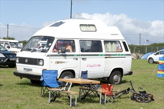 Volkswagen camper van at V Dub Island event, Isle of Wight 2013 Artist: Unknown.