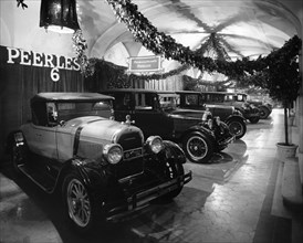 1926 Peerless cars on display at Motor show Artist: Unknown.