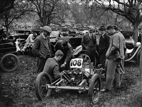 Shelsley Special car at the Shelsley Walsh Amateur Hillclimb, Worcestershire, 1929. Artist: Bill Brunell.
