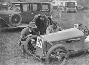 Becke Special car at the Shelsley Walsh Amateur Hillclimb, Worcestershire, 1929. Artist: Bill Brunell.