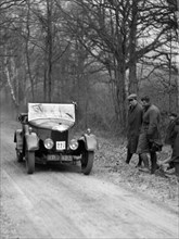 AC tourer competing in the Sunbeam Motor Car Club Bognor Trial, 1929. Artist: Bill Brunell.