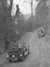 Standard 14/28 competing in the Sunbeam Motor Car Club Bognor Trial, 1929. Artist: Bill Brunell.