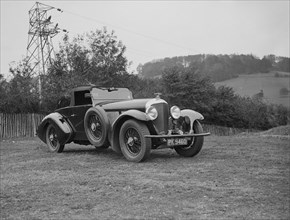 Charles Mortimer's Barker-bodied 2-seater Bentley, c1930s Artist: Bill Brunell.