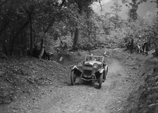Frazer-Nash Sportop taking part in a motoring trial, c1930s. Artist: Bill Brunell.