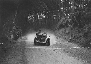 Fiat Balilla taking part in a motoring trial, c1930s. Artist: Bill Brunell.