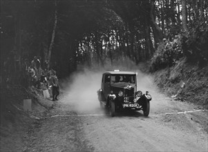 Riley taking part in a motoring trial, c1930s. Artist: Bill Brunell.