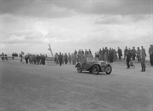MG PA 2-seater sports competing in the RSAC Scottish Rally, 1934. Artist: Bill Brunell.