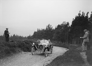 Salmson open sports 2-seater of Armand Bovier competing in the Scottish Light Car Trial, 1922. Artist: Bill Brunell.