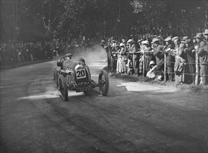 HE of RJ Sully competing in the MAC Shelsley Walsh Hillclimb, Worcestershire, 1923. Artist: Bill Brunell.