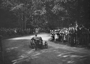 Works Austin 7 of Arthur Waite competing in the MAC Shelsley Walsh Hillclimb, Worcestershire, 1923. Artist: Bill Brunell.