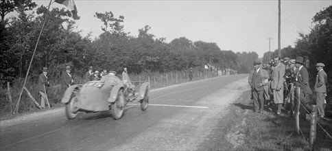 Bugatti Grand Prix-bodied 2 seater, Boulogne Motor Week, east of La Capelle, France, 1928. Artist: Bill Brunell.