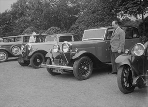 Armstrong-Siddeley, Daimler and Talbot Six Light saloons at the RSAC Scottish Rally, 1933. Artist: Bill Brunell.