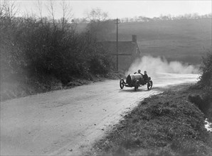 Bugatti Brescia competing in the MAC Shelsley Walsh Hillclimb, Worcestershire, 1920s. Artist: Bill Brunell.