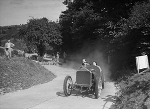 RGJ Nash driving Vieux Charles III, 1912 Lorraine-Dietrich, at the VSCC Croydon Speed Trials, 1937. Artist: Bill Brunell.