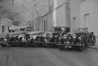 ACs of WAE and CF Hurlock at the RAC Rally, 1933. Artist: Bill Brunell.