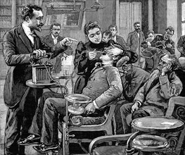 Clinic at the School of Dentistry, Paris, 1892. Artist: Unknown