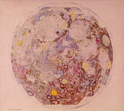 Geological map of the moon, 1967. Artist: Unknown
