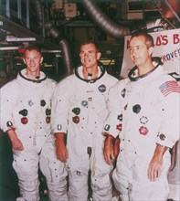 Apollo 9 astronauts, 1968. Artist: Unknown