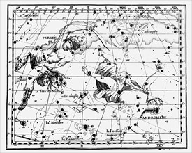 Map of stellar constellations, 1775. Artist: Anon