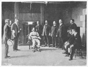 Execution by electric chair, United States, 1898. Artist: Unknown