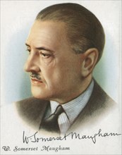 William Somerset Maugham, British author of novels, plays and short stories, 1927. Artist: Anon