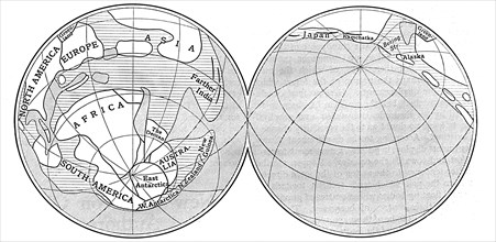 Diagram of the Earth during the Carboniferous period, 1922. Artist: Unknown