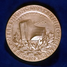 Medal commemorating Dutch physicist Johannes Diderik van der Waals. Artist: Unknown