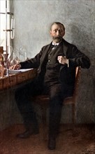 Alfred Nobel, Swedish chemist and inventor. Artist: Unknown
