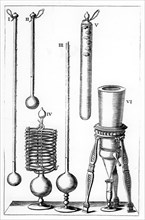 Early thermometers, 1691. Artist: Unknown