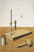 Carbon microphone, 1882. Artist: Unknown