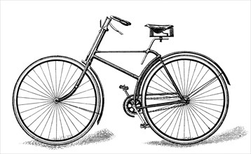 Singer's special safety bicycle, c1886 (1890). Artist: Unknown