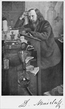 Dmitiri Ivanovich Mendeleyev (1834-1907), Russian chemist, c1900s. Artist: Unknown