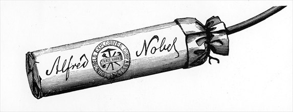 Cartridge from Nobel Explosives Company Limited, Ardeer, Ayrshire, 1884. Artist: Unknown