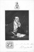 Humphry Davy, English chemist, 1821. Artist: Unknown
