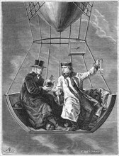Jean Baptiste Biot and Joseph Louis Gay-Lussac, French scientists, 1804 (1870). Artist: Unknown
