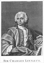 Carolus Linnaeus, 18th century Swedish naturalist. Artist: Unknown