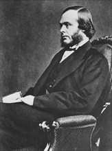 Joseph Lister, English surgeon and pioneer of antiseptic surgery, c1867. Artist: Unknown
