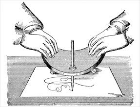 Planchette or Ouija board, 1885. Artist: Unknown