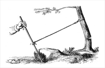 Mechanical advantage: The power of the lever, 1877. Artist: Unknown