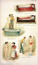 Hydrotherapy treatments, c1902. Artist: Unknown