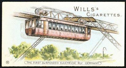 Electric overhead monorail at Barmen-Elberfeld (now Wuppertal), Germany,1901. Artist: Unknown