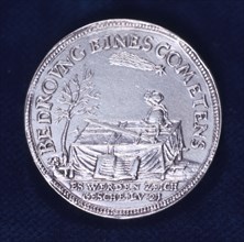 Obverse of a medal commemorating the brilliant comet of November 1618. Artist: Unknown