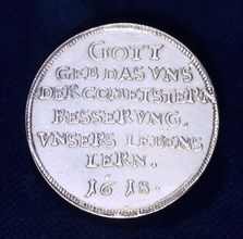 Reverse of a medal commemorating the brilliant comet of November 1618. Artist: Unknown