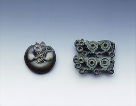 Two Ordos bronzes, Eastern Zhou dynasty, China, 5th-4th century BC. Artist: Unknown