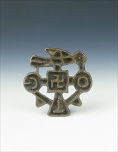 Bronze 'Nestorian Cross', China, probably 1st millenium AD. Artist: Unknown