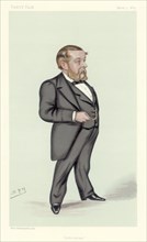 Richard Anthony Proctor, English astronomer, mathematician and popular science writer, 1883. Artist: Spy