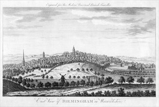 'East View of Birmingham in Warwickshire', 1779. Artist: Unknown